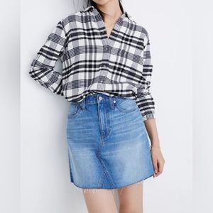Madewell Rigid Denim A-Line Skirt‎ Size 24